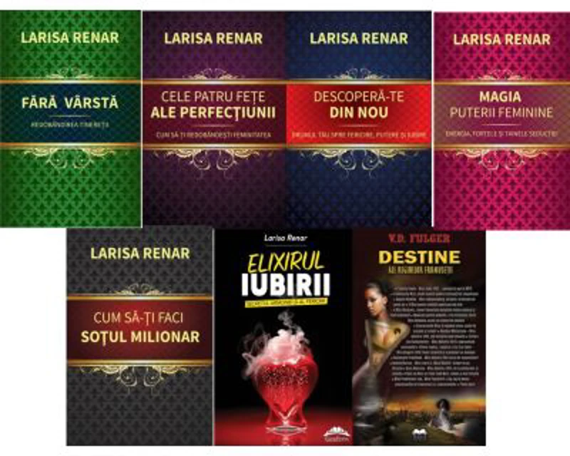 Pachet format din 6 carti - Larisa Renar + CADOU Destine ale reginelor frumusetii