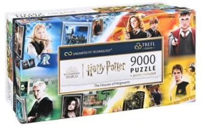 Puzzle UFT 9000 piese. Harry Potter Casele din Hogwarts, Trefl