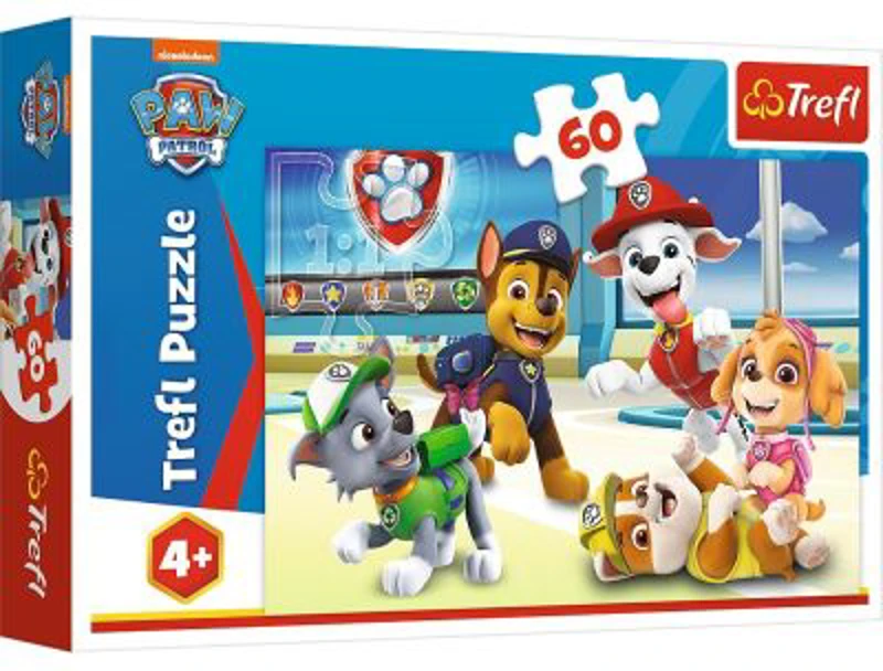 Puzzle 60 piese. Patrula Catelusilor In lumea cateilor, Trefl