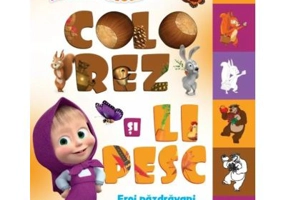 Masha si Ursul. Colorez si lipesc. Eroi nazdravani
