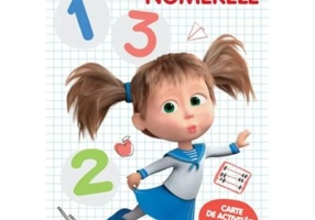 Masha si Ursul. Ma joc si invat. Numerele. Carte de activitati cu autocolante