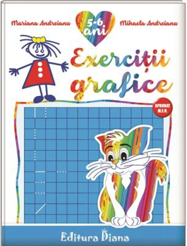 Caiet de exercitii grafice 5-6 ani - Mariana Andreianu