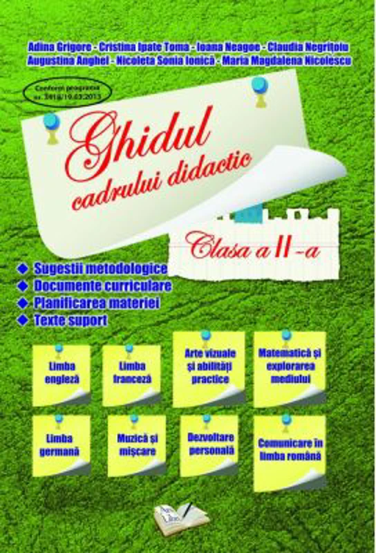 Ghidul Cadrului Didactic. Caiet de lucru Clasa a 2-a