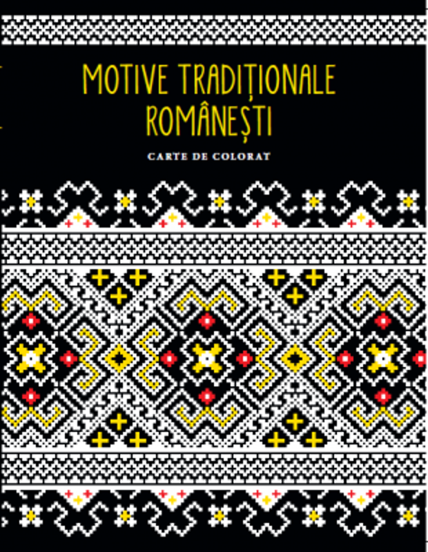 Motive traditionale romanesti. Carte de colorat