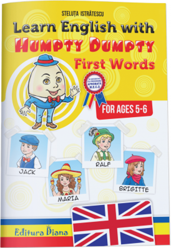 Learn English with Humpty Dumpty, first words