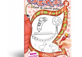Creionel, caiet de exercitii grafice 3-4 ani