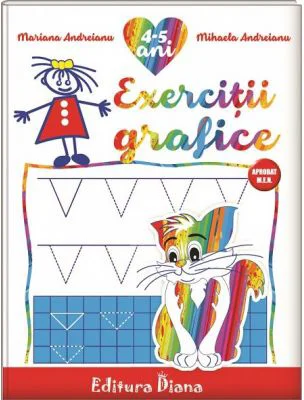Caiet de exercitii grafice 4-5 ani - Mariana Andreianu, Mihaela Andreianu, Doina Marin