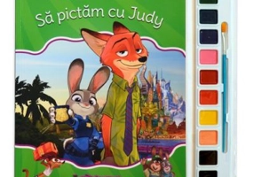 Zootropolis. Sa pictam cu Judy. Carte de colorat cu pensula si acuarele - Disney