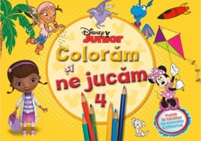 Coloram si ne jucam (vol. 4). Planse de colorat cu activitati distractive - Disney