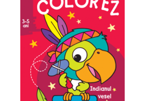 Imi place sa colorez. Indianul vesel (3-5 ani)