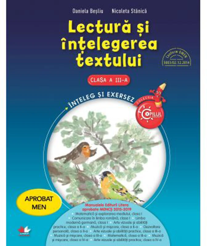 Lectura si intelegerea textului. Clasa a III-a