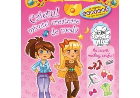 Caietul micutei creatoare de moda. Accesorii, machiaj, coafuri. Cu o superba bratara pe care o poti decora