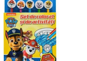 Patrula Catelusilor. Set de colorat si de activitati (contine 5 creioane si 5 radiere)