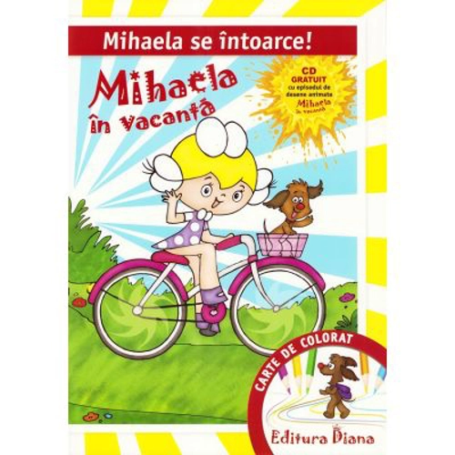 Mihaela in vacanta. Carte de colorat A3