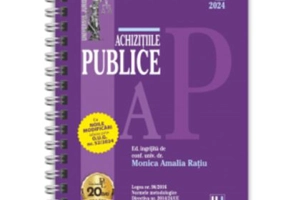Achizitiile publice Iulie 2024. EDITIE SPIRALATA, tiparita pe hartie alba - Monica Amalia Ratiu