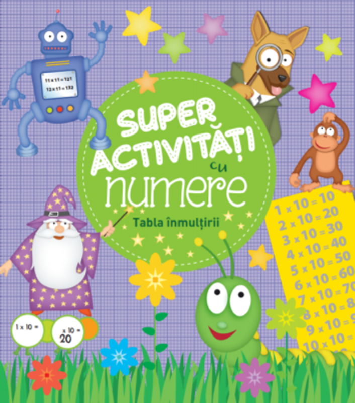 Super activitati cu numere. Tabla inmultirii