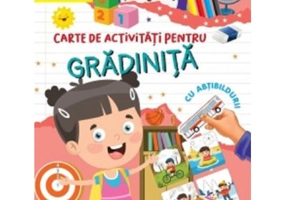 Carte de activitati pentru gradinita, cu abtibilduri. Grupa mijlocie