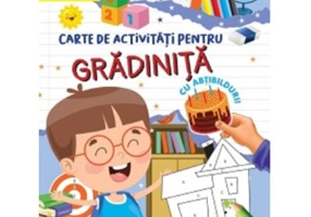Carte de activitati pentru gradinita, cu abtibilduri - Grupa mica