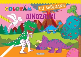 Coloram cu sabloane. Dinozauri