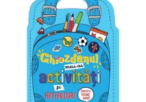 Ghiozdanul meu cu activitati si abtibilduri pentru baieti