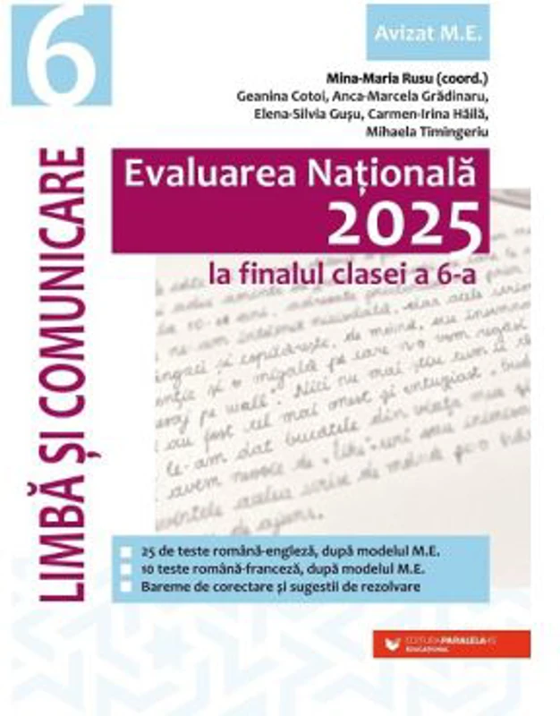 Evaluarea Nationala 2025 la finalul clasei a 6-a. Limba si comunicare