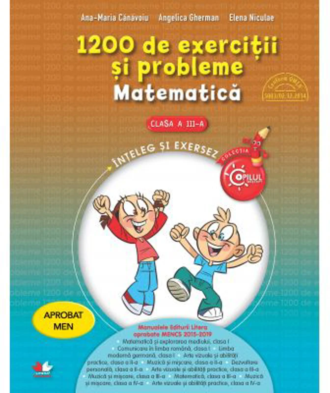 Matematica. 1200 de exercitii si probleme pentru clasa a 3-a