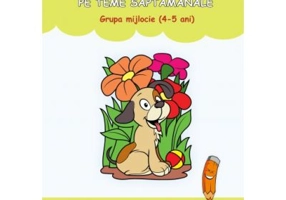 Carte de colorat pe teme saptamanale, grupa mijlocie