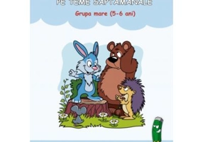 Carte de colorat pe teme saptamanale, grupa mare