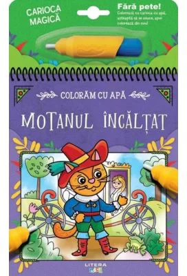 Coloram cu apa. Motanul incaltat