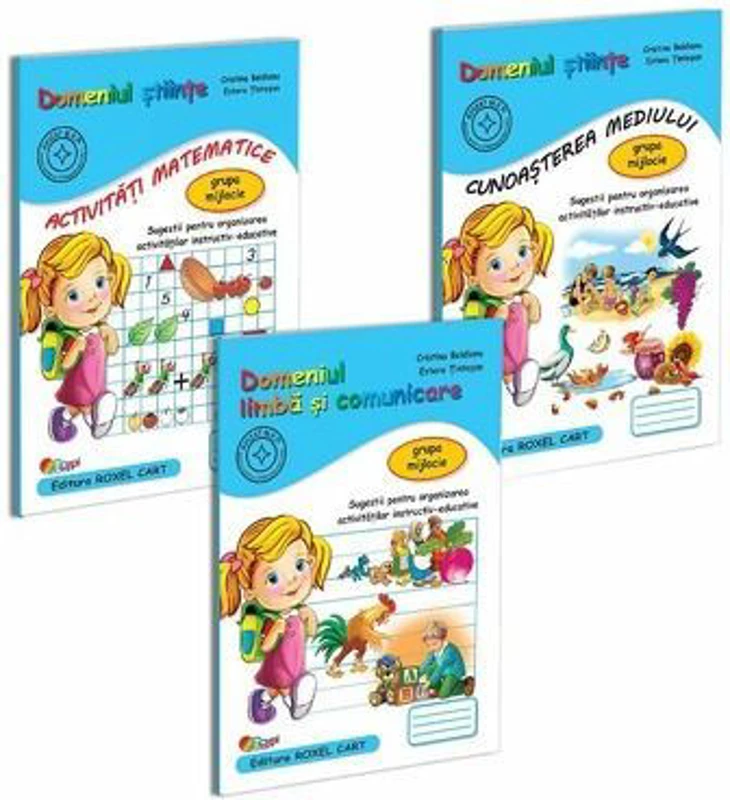 Pachet educational gradinita 3 carti pentru grupa mijlocie