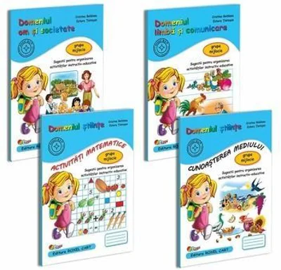 Pachet educational gradinita 4 carti pentru grupa mijlocie - Cristina Beldianu