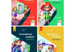 Set 4 Carti Gradinita nivel 4-5 ani