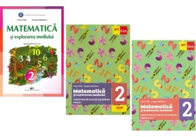 Pachet Manual matematica si explorarea mediului clasa 2-a plus caiete Partea 1 si 2 - Tudora Pitila, Cleopatra Mihailescu