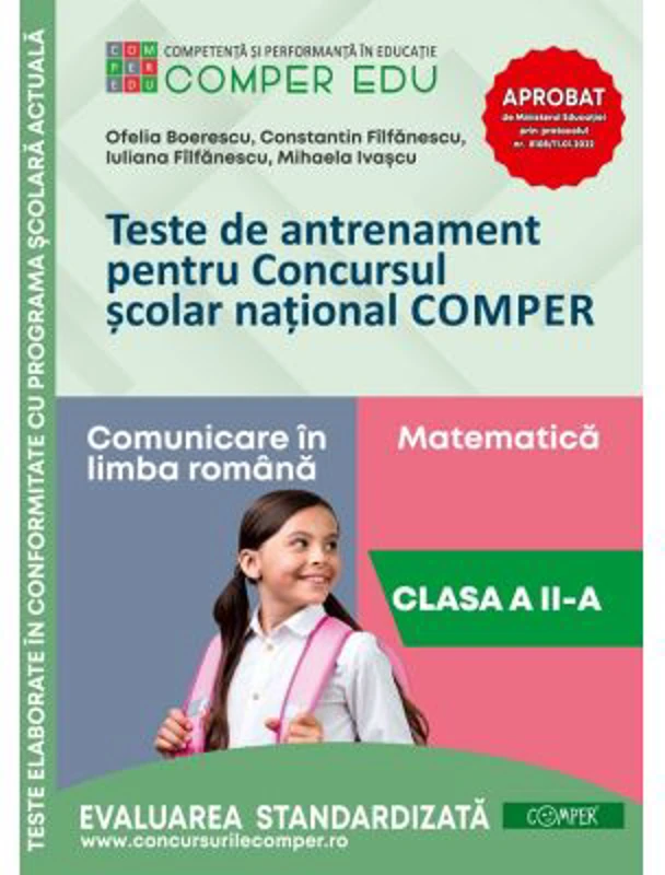 Teste de antrenament pentru Concursul scolar national COMPER, Comunicare in limba romana. Matematica. Clasa 2 - Ofelia Boerescu