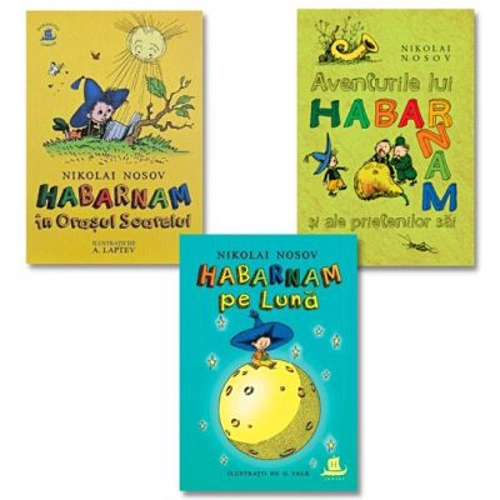 Pachet 3 volume Habarnam. Aventurile, In Orasul Soarelui, Pe Luna