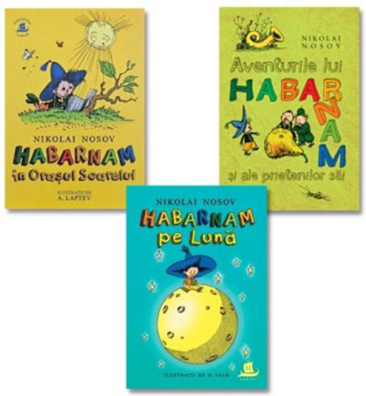 Pachet 3 volume Habarnam. Aventurile, In Orasul Soarelui, Pe Luna