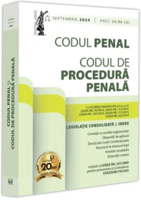 Codul penal si Codul de procedura penala: septembrie 2024. Editie tiparita pe hartie alba - Dan Lupascu