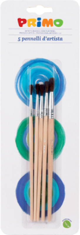 Set 5 pensule Morocolor rotunde nr. 12345 ( MC15535 )