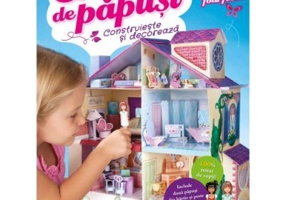 Casuta de papusi. Construieste si decoreaza. Fara lipici sau foarfeca