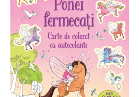 Ponei fermecati. Carte de colorat cu autocolante