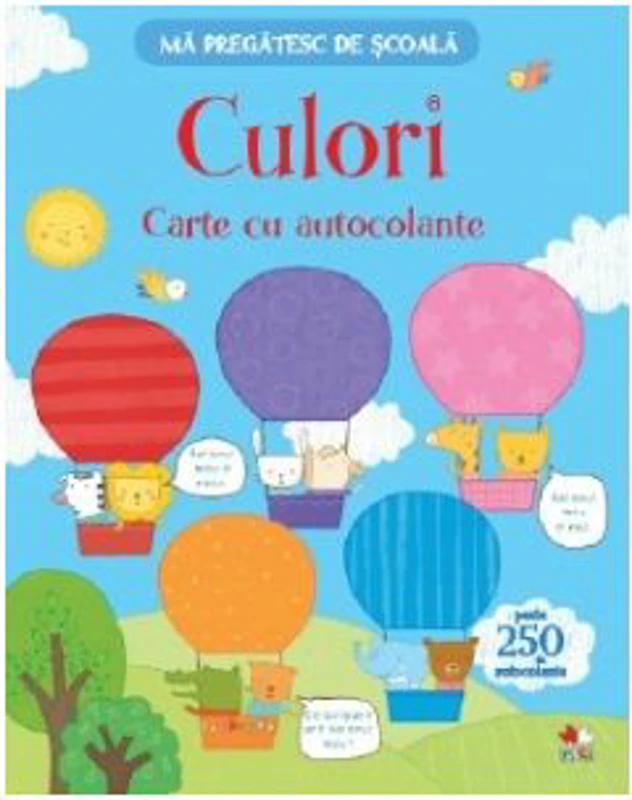 Ma pregatesc de scoala. Culori. Carte cu autocolante