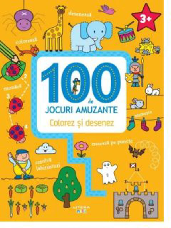 100 de jocuri amuzante. Colorez si desenez