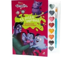 Disney. Vampirina. Sa pictam impreuna! Carte de colorat cu pensula si acuarele (format mic)