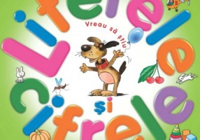 Vreau sa stiu literele si cifrele. Carte pe carton