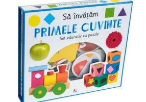 Sa invatam primele cuvinte. Set educativ cu puzzle