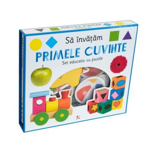 Sa invatam primele cuvinte. Set educativ cu puzzle