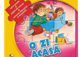 O zi acasa. Carte-puzzle