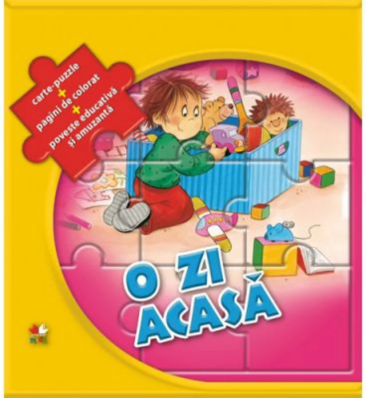 O zi acasa. Carte-puzzle