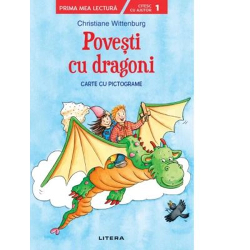 Povesti cu dragoni. Carte cu pictograme. Citesc cu ajutor (Nivelul 1)