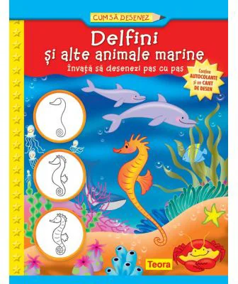 Delfini si alte animale marine. Cum sa desenez
